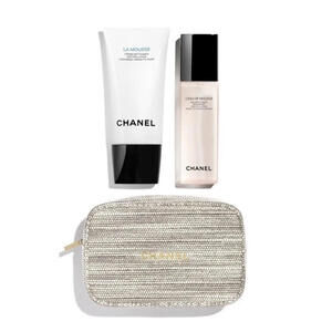CHANEL LIMITED EDITION HOLIDAY 2022 ROUTINE RESET CLEANSER GIFT SET POUCH NEW!